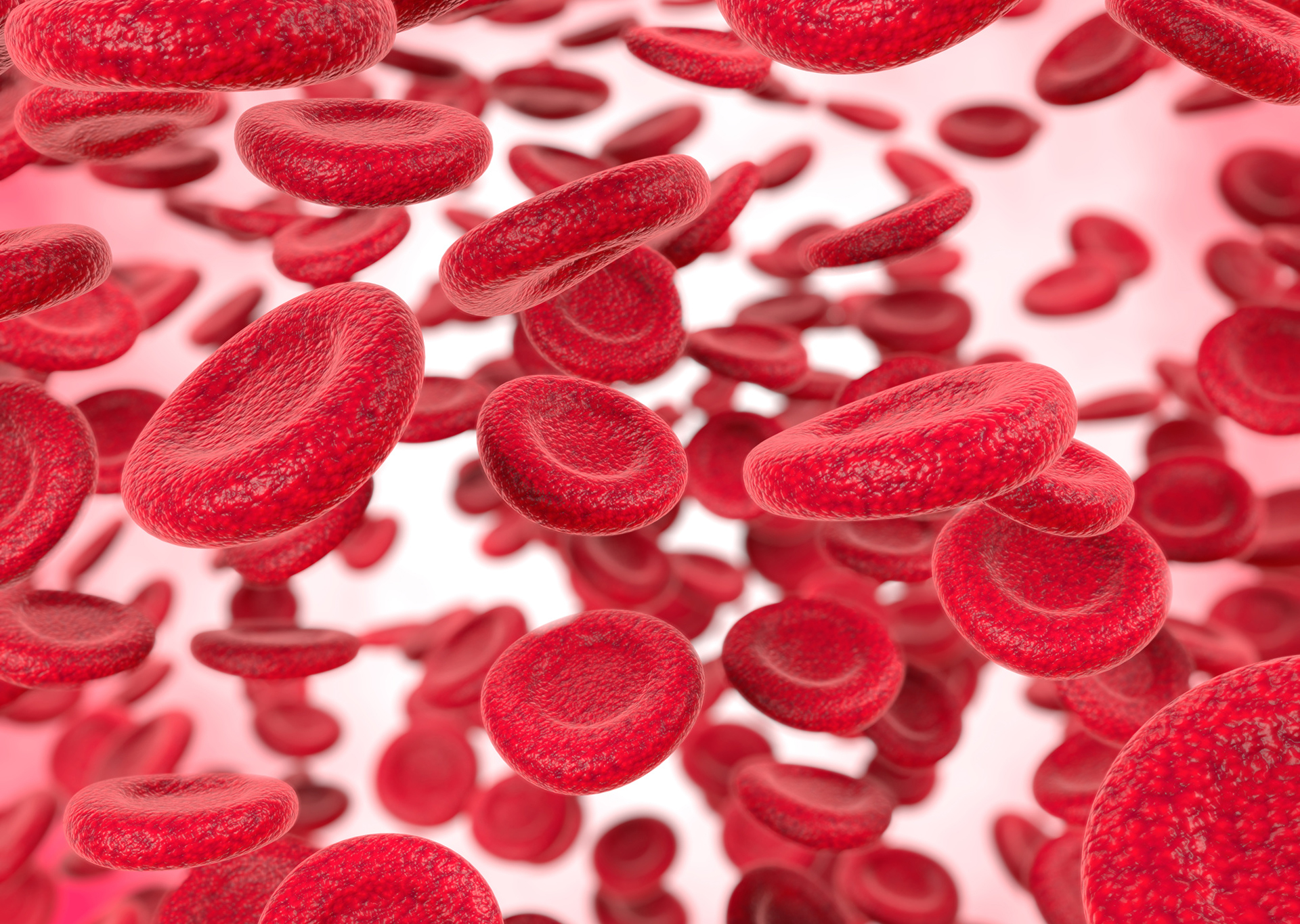 Grafische Darstellung von roten Blutzellen