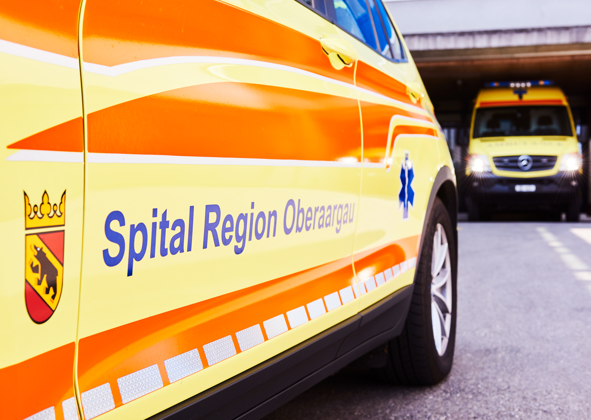 Ambulanz vom Rettungsdienst der SRO AG