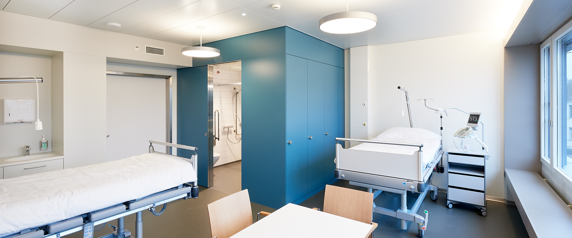 Foto von neuem Patientenzimmer Foto von neuem Patientenzimmer